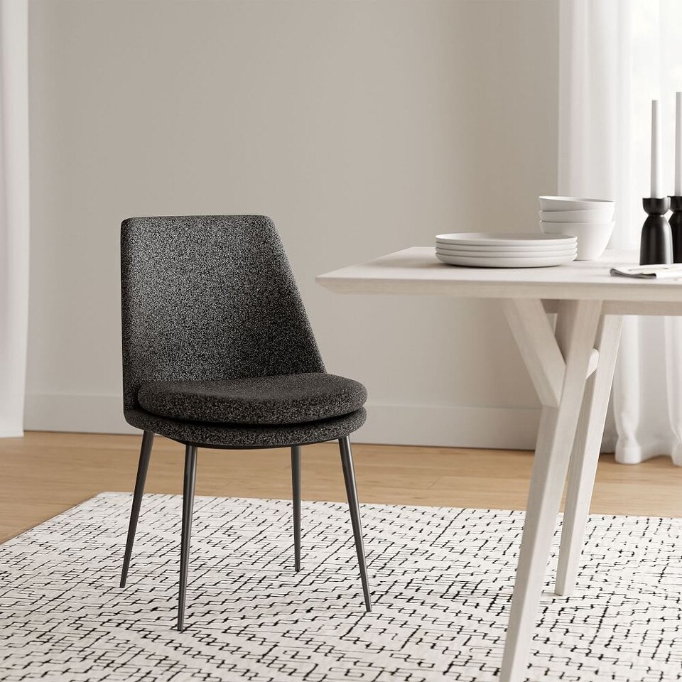 Finley Low-Back Upholstered Dining Chair | west elm United Kingdom